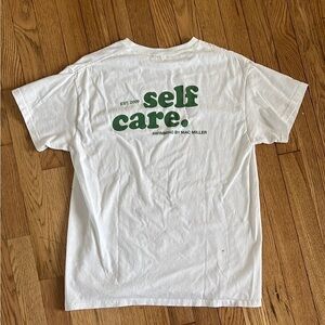 Self Care White Tee by Mac Miller merch